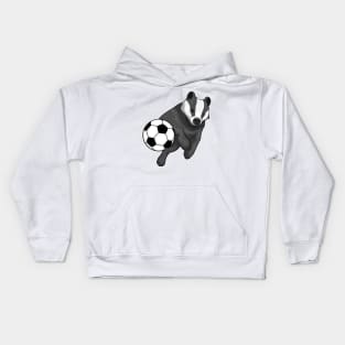 Honey badger Soccer player Soccer Kids Hoodie